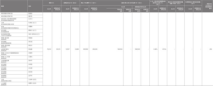執行長、總經理及副總經理之酬金