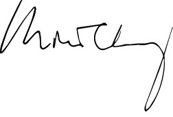 The signature of chairman (image)
